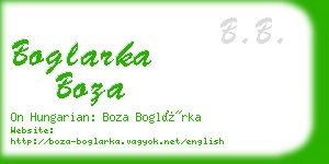 boglarka boza business card